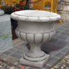 Vaso Geranio (grande)- arredo da giardino in pietra ricomposta
