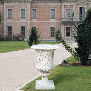 Vaso Primavera-arredo da giardino in graniglia di marmo di carrara