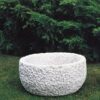Vaso salarno- arredo da giardino in graniglia di marmo di carrara