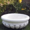 Ciotola-arredo da giardino in graniglia di marmo di carrara