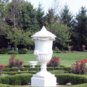 Anfora Italia- arredo da giardino in graniglia di marmo di carrara