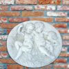 Bassorilievo Angeli - arredo da giardino in graniglia di marmo di Carrara 100% Made in Italy