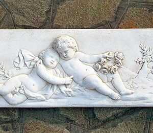 Bassorilievo - arredo da giardino in graniglia di marmo di Carrara 100% Made in Italy