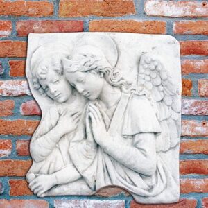 Bassorilievo - arredo da giardino in graniglia di marmo di Carrara 100% Made in Italy