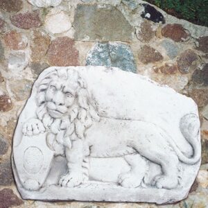 Leone di S. Marco - arredo da giardino in pietra ricomposta 100% Made in Italy