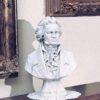 Busto Beethoven - arredo da giardino in graniglia di marmo di Carrara