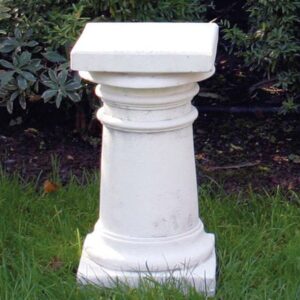 Colonnetta Ambra - arredo da giardino in pietra ricomposta al 100% Made in Italy