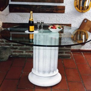 Colonnetta Malta (alta) - arredo da giardino in pietra ricomposta
