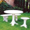 Salotto Cervinia - arredo da giardino in graniglia di Marmo di Carrara 100% Made in Italy