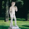 David di Michelangelo - statua da giardino in graniglia di marmo di Carrara