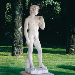 David di Michelangelo - statua da giardino in graniglia di marmo di Carrara