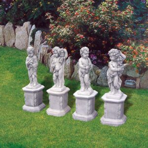 Serie 4 stagioni - statue da giardino in graniglia di marmo di Carrara