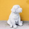 Cagnolino - statue da giardino animali in graniglia di marmo di Carrara