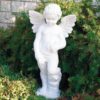 Angelo - soggetti sacri arredo da giardino in graniglia di marmo di Carrara 100% Made in Italy