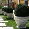 Vaso Ortensia (Grande)-graniglia di marmo di carrara arredo da giardino