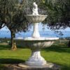 Fontana Agrigento fontana da giardino funzionante in graniglia di marmo di Carrara