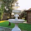 Fontana Linda (grande) fontane da giardino funzionanti in graniglia di marmo di Carrara