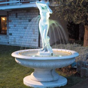 Fontana Mantova- fontane da giardino funzionanti in cemento bianco