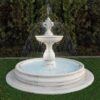 Fontana Viareggio - fontane da giardino funzionanti in graniglia di marmo di Carrara