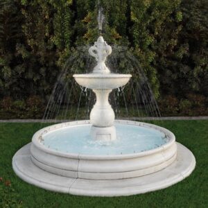 Fontana Viareggio - fontane da giardino funzionanti in graniglia di marmo di Carrara