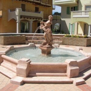 Fontana Dorothea (grande) - fontane da giardino funzionanti in graniglia di marmo di Carrara