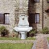 Fontana a muro Palermo - fontane da giardino con rubinetto in graniglia di marmo di Carrara