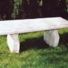 Panchina Prudenzini - arredo da giardino in graniglia di marmo di Carrara 100% Made in Italy