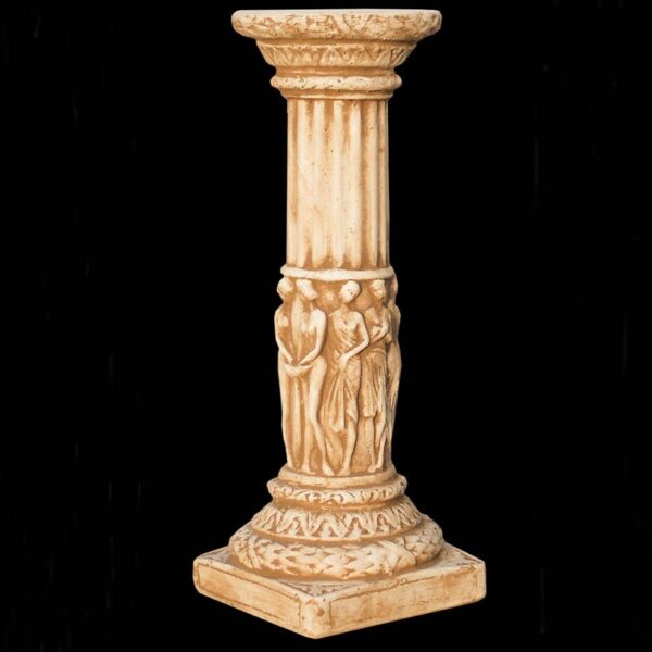 Colonnetta Acradina - arredo da giardino in pietra ricomposta