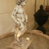 Putto Bruxelles (funzione zampillo) - statua da giardino putto in graniglia di marmo di Carrara 100% Made in Italy