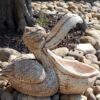 Pellicano - arredo da giardino statue da giardino animali in graniglia di marmo di Carrara 100% Made in Italy
