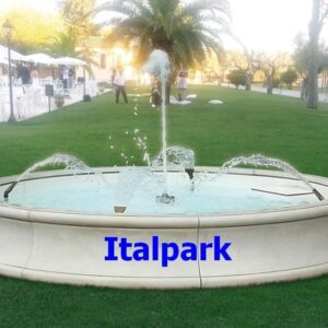 Fontana Alessandria - fontane da giardino funzionanti in graniglia di marmo di Carrara