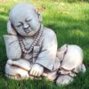 Buddha (5)- statue da giardino in graniglia di marmo di carrara