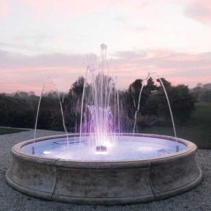 Fontana Losanna - fontana da giardino funzionante in graniglia di marmo di Carrara