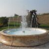 Fontana Losanna - fontana da giardino funzionante in graniglia di marmo di Carrara