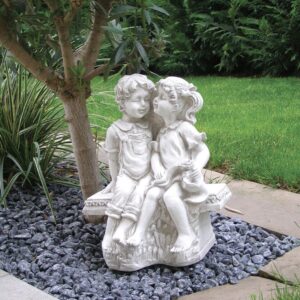 Statua da giardino Mod. Putti in panchina